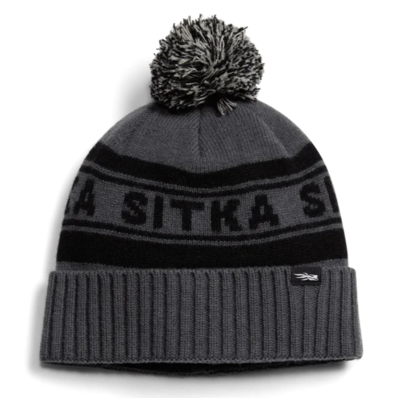 Load image into Gallery viewer, Sitka Pom Cuffed Knit Beanie - Storm
