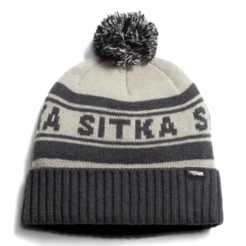 Load image into Gallery viewer, Sitka Pom Cuffed Knit Beanie - Field Gray
