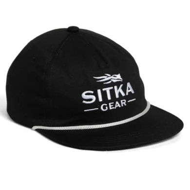 Sitka Cornerstone Unstructured Snapback Hats - Sitka Black