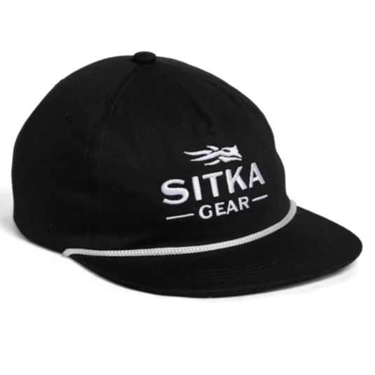 Sitka Cornerstone Unstructured Snapback Hats - Sitka Black