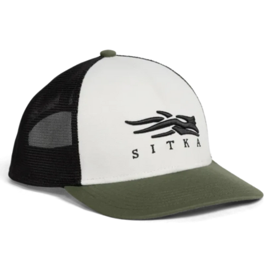 Sitka Icon Flex Mid Pro Trucker Hat - Olive Green