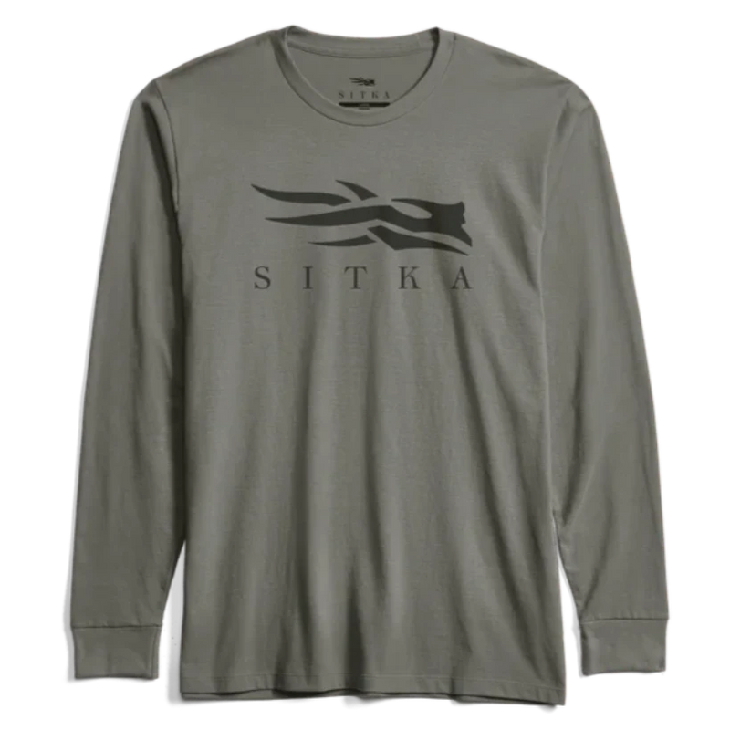 Load image into Gallery viewer, Sitka Icon Long Sleeve Crewneck T-Shirt - Field Gray
