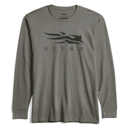 Sitka Icon Long Sleeve Crewneck T-Shirt - Field Gray