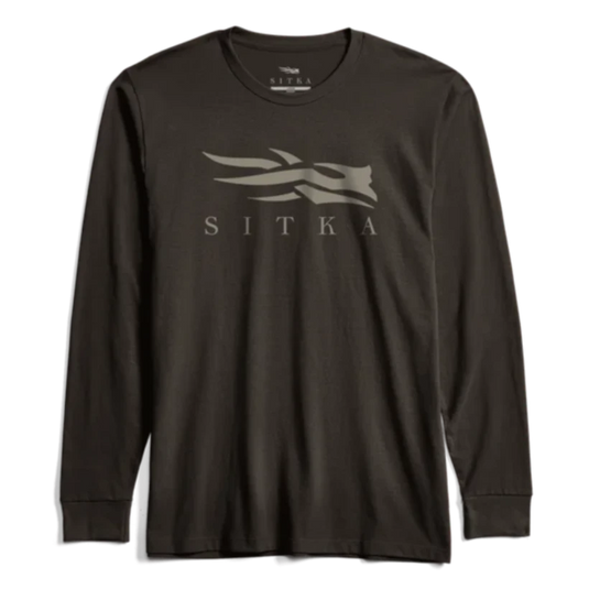 Sitka Icon Long Sleeve Crewneck T-Shirt - Earth