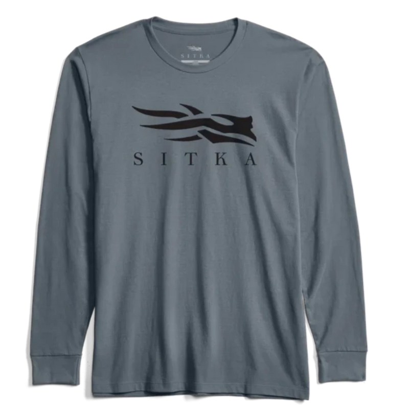 Load image into Gallery viewer, Sitka Icon Long Sleeve Crewneck T-Shirt - Thunder
