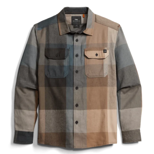 Sitka Hardwood Heavy Weight Flannel Shirt - Buckskin Fall Plaid