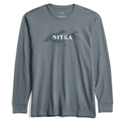 Sitka Rising Teal Long Sleeve Tee - Bluestone