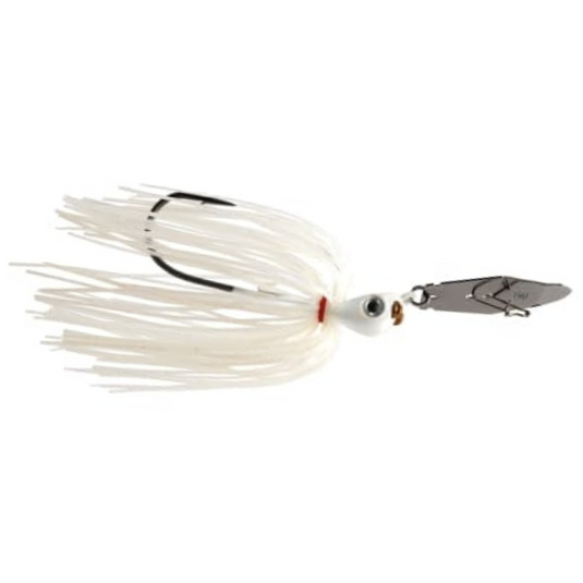 1st Gen Fishing Copperhead Bladed Jig - White