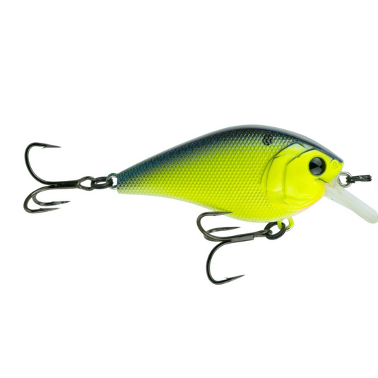 6th Sense Crush 100X Square Bill Crankbait - Chartreuse Pro Blue