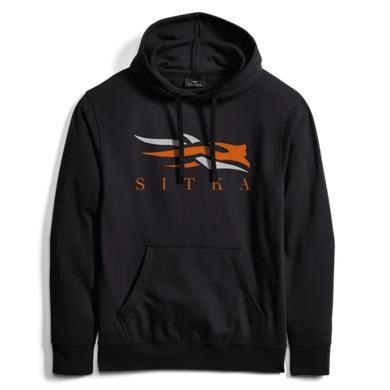 Sitka Icon Hoodies - Black and Orange