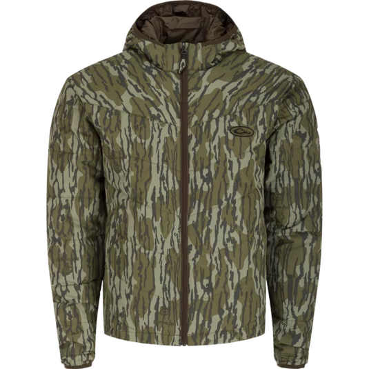 Drake MST Waterfowl Pursuit Synthetic Full Zip Jacket with Hood - Mossy Oak Bottomland