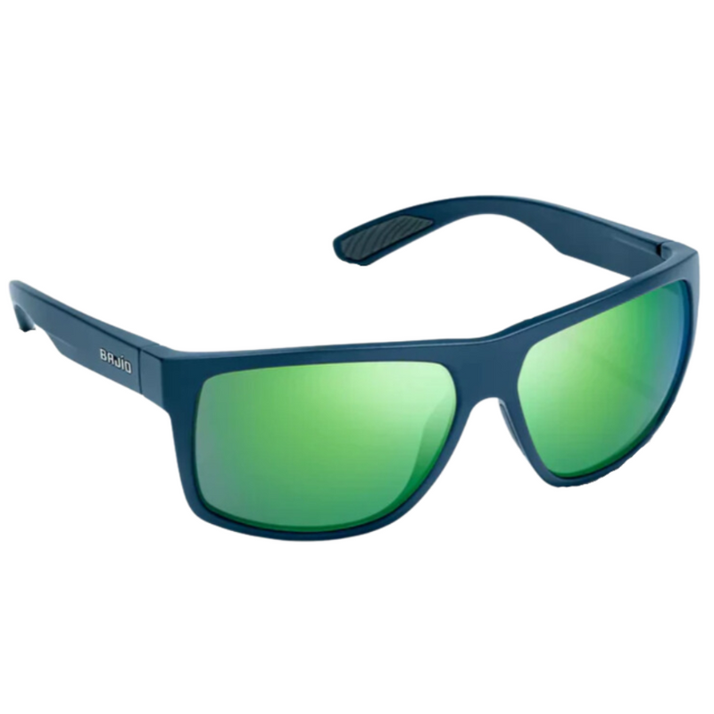 Load image into Gallery viewer, Bajio Boneville Sunglasses - Blue Vin Matte Frames with Green Mirror Glass Lens
