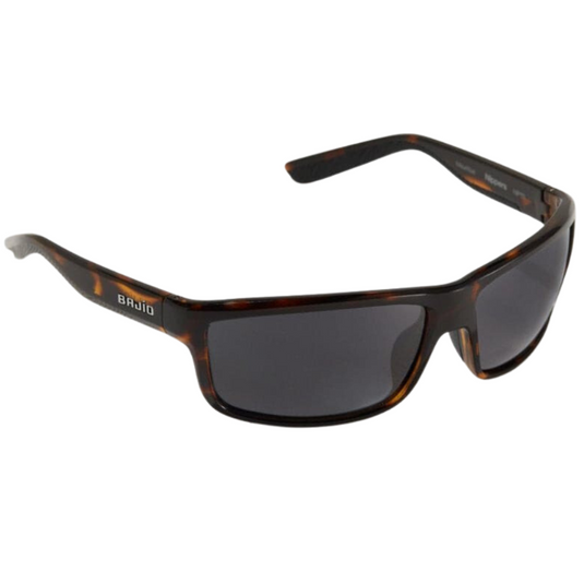 Bajio Nippers Sunglasses - Dark Tortoise Gloss Frames with Gray Mirror Glass Lens