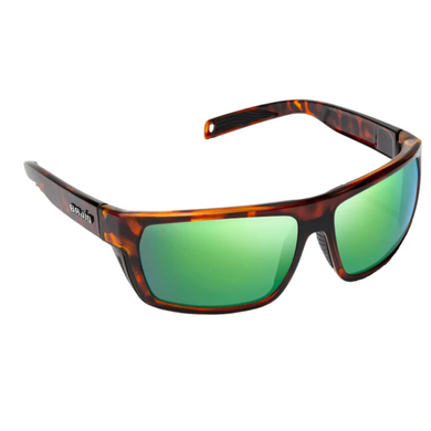 Bajio Palometa Sunglasses - Brown Tortoise Matte Frames with Green Mirror Lens