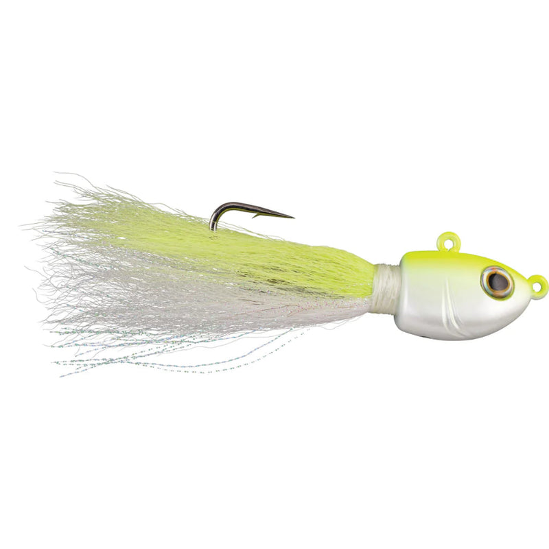 Load image into Gallery viewer, Berkley Fusion 19 Bucktail Jigs - White Chartreuse
