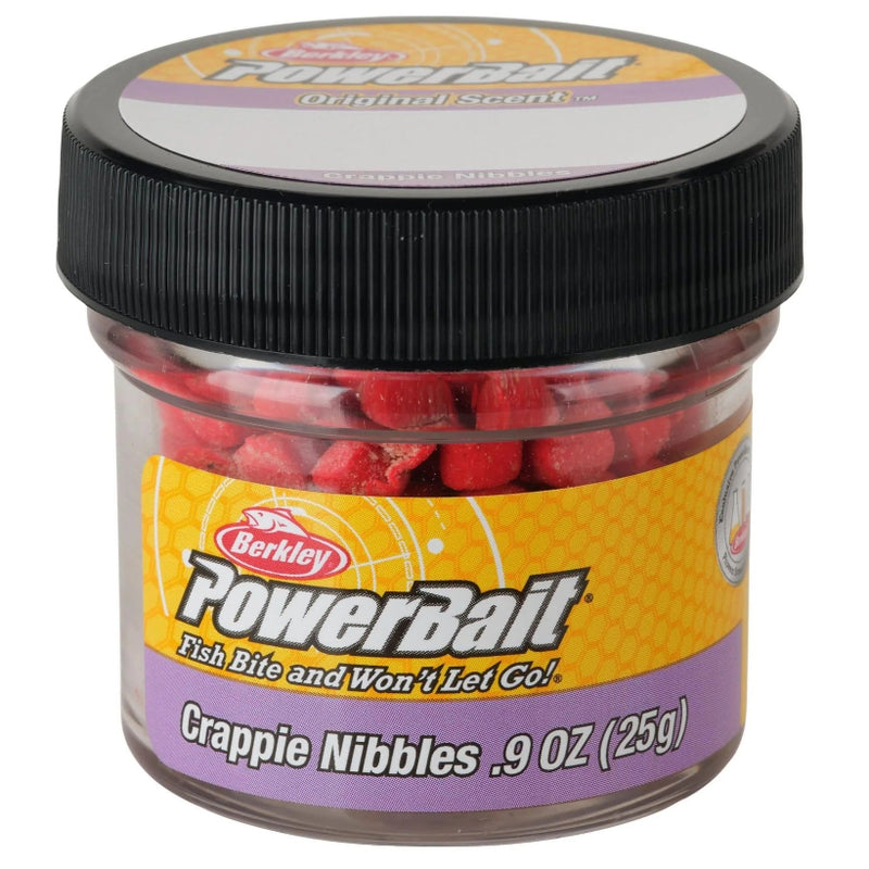 Load image into Gallery viewer, Berkley Powerbait Crappie Nibbles - Fluorescent Red
