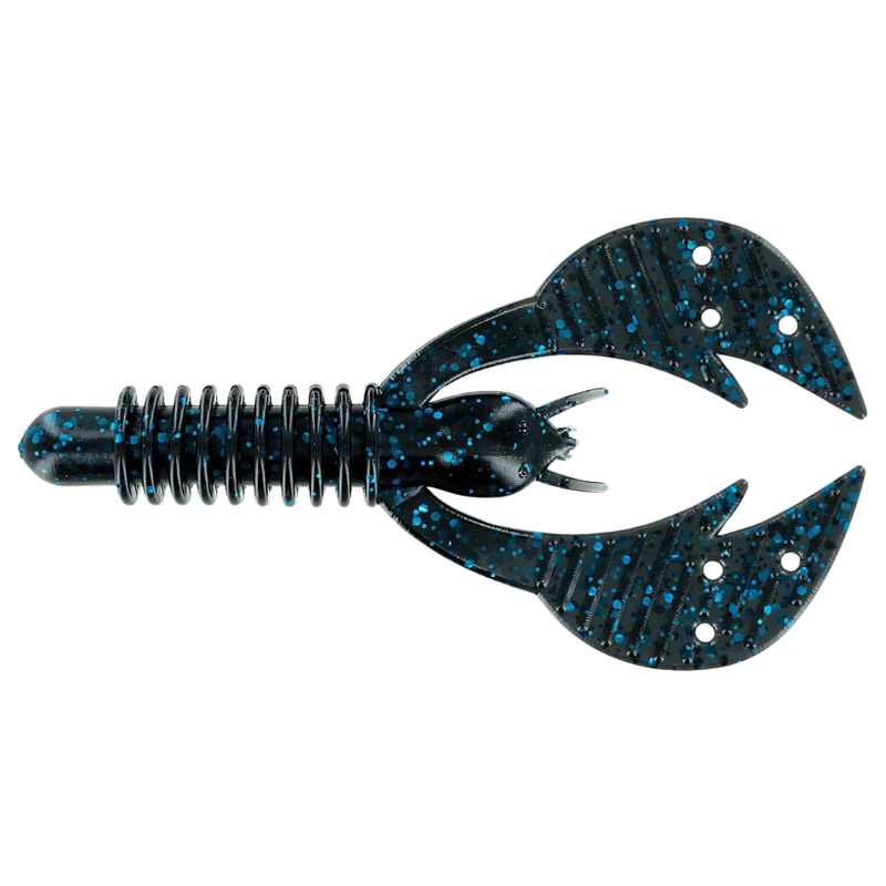 Load image into Gallery viewer, Big Bite Baits Kamikaze Craws - Black Blue Flake
