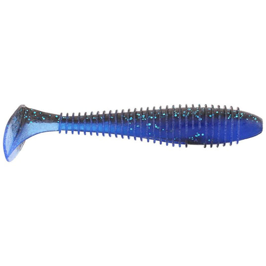 Keitech Swing Impact FAT Swimbait 2.8in - Black Blue Deep Blue