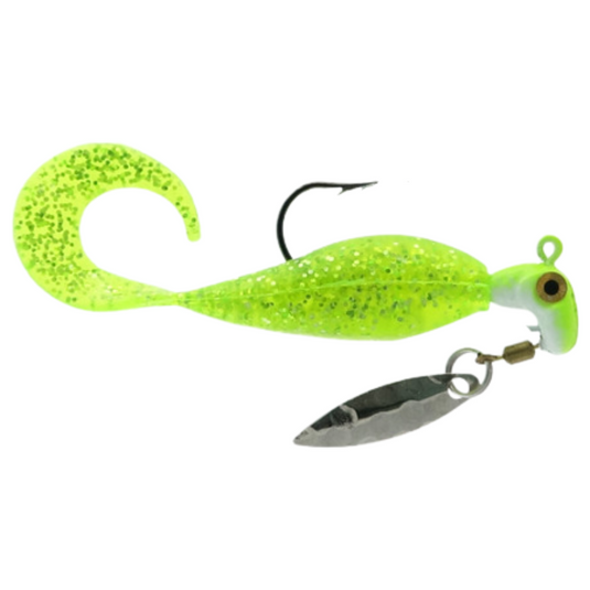 Blakemore Vibe Runner Underspin Jig - Chartreuse Sparkle