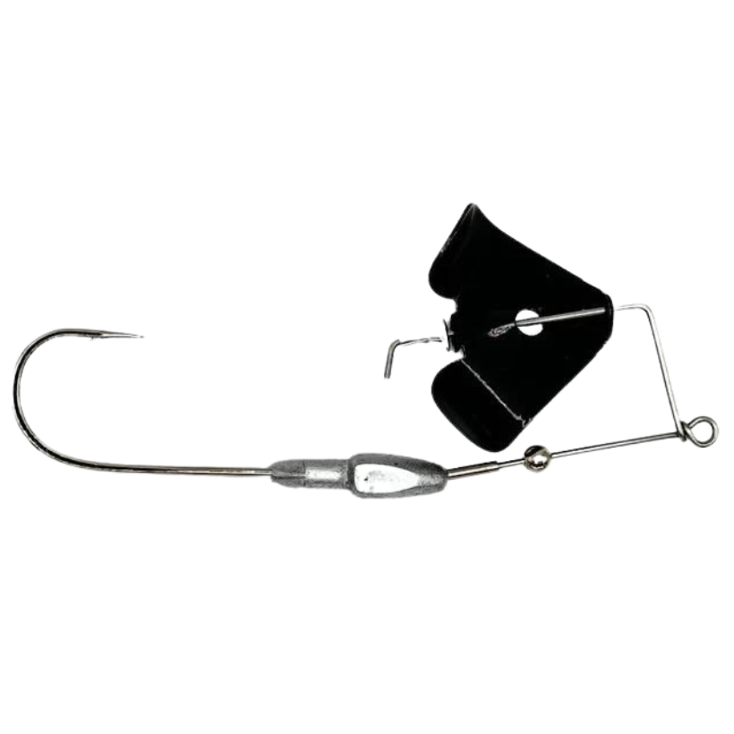 Brazalo Custom Lures- Wee-Whacker Buzzbait - Black