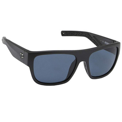 Costa Sampan Men's Sunglasses - Black Frames with Blue Lens