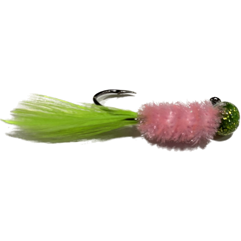 Load image into Gallery viewer, Crappie Cookies Sickle Hook Jigs - Electric Chicken - Southern Reel Outfitters
