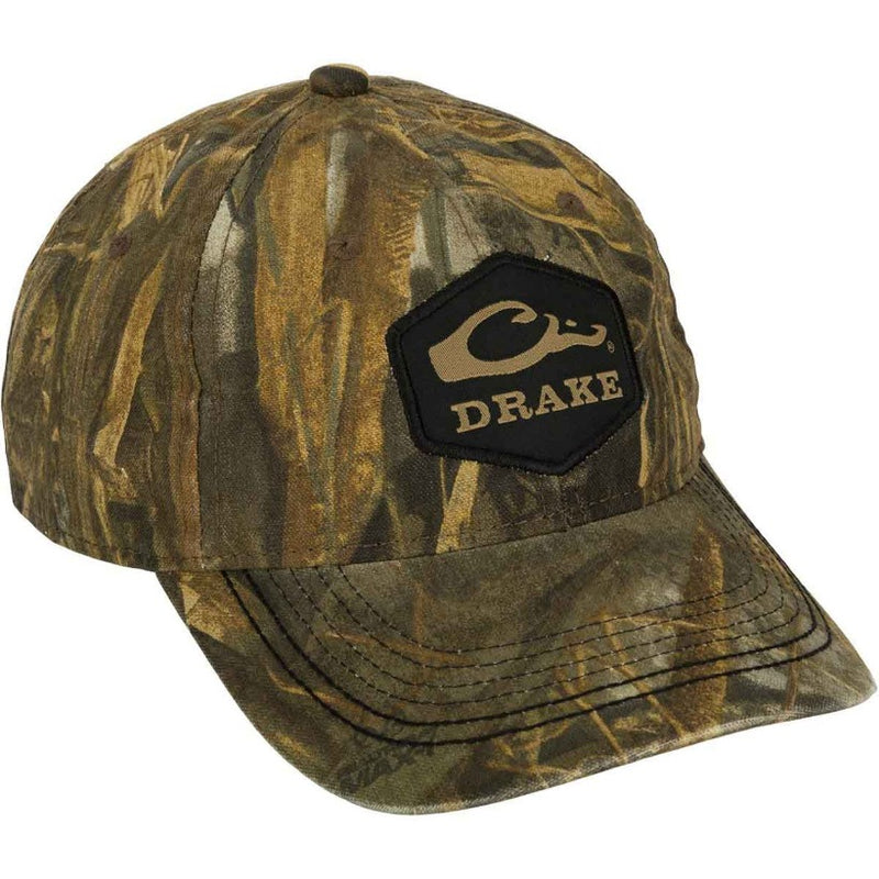 Load image into Gallery viewer, Drake Cotton Twill Hex Patch Hats - Mossy Oak Bottomland
