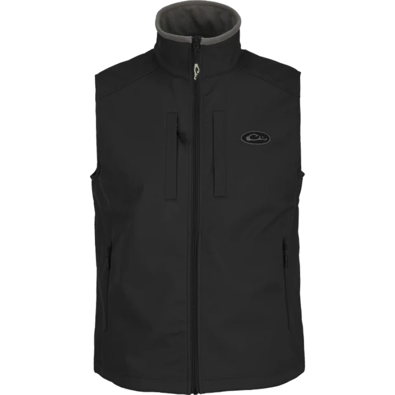 Load image into Gallery viewer, Drake Windproof Soft Shell Vest - Caviar Black
