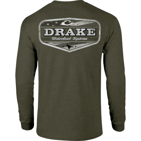 Drake Americana Badge T-Shirt Long Sleeve