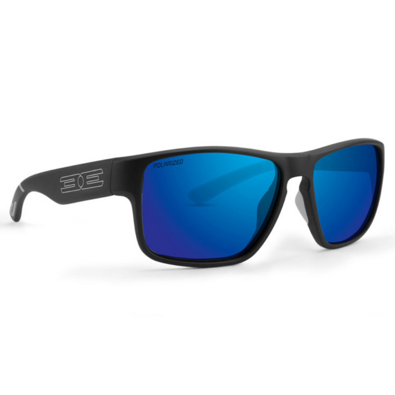 Load image into Gallery viewer, Epoch Charlie Sunglasses - Black Frames with Blue Lens
