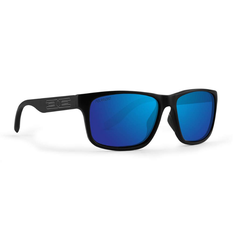 Load image into Gallery viewer, Epoch Delta Sunglasses - Matte Black and Blue Lens
