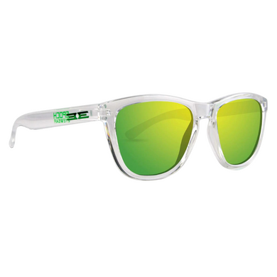 Epoch Vibe Sunglasses - Clear Frames and Green Lens