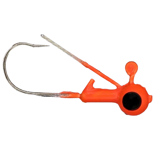 Head Hunter Weedless Round Heads - Flo Orange