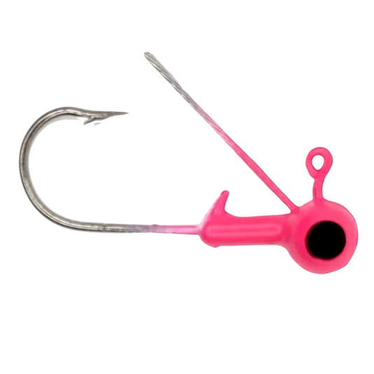 Head Hunter Weedless Round Heads - Hot Pink