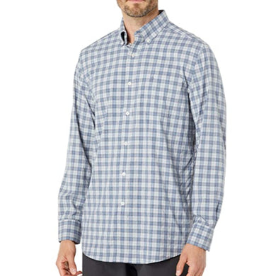 Southern Tide Heather Cast Plaid Intercoastal Sports Shirt - Heather Seagull Grey