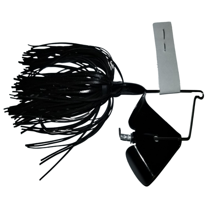 Load image into Gallery viewer, J &amp; H Tackle Head-Knockers Buzz Baits - Black with Black Blade
