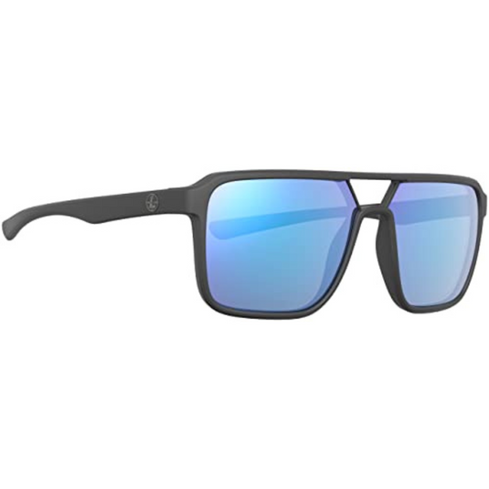 Leupold Bridger Performance Eyewear - Dark Gray Frames and Blue Mirror Lenses