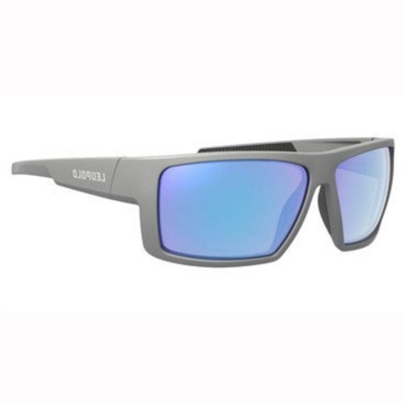 Load image into Gallery viewer, Leupold Switchback Eyewear - Matte Gray Frames and Blue Mirror Polarized Lens
