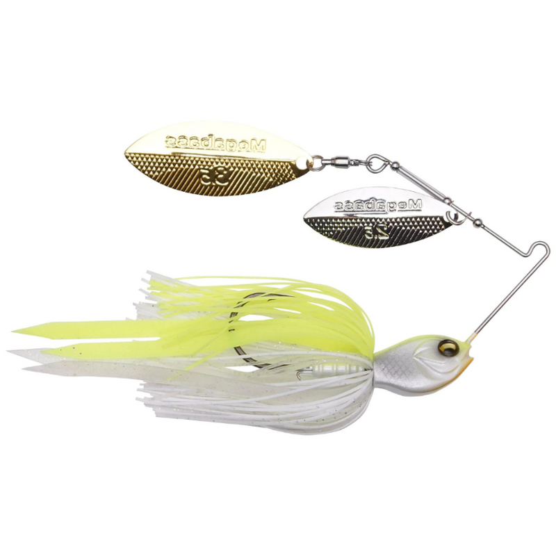 Load image into Gallery viewer, Megabass SV-3 Double Willow Spinnerbaits - White Chartreuse
