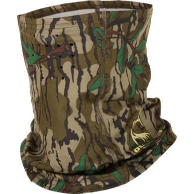 Drake Performance Stretch-Fit Half Mask - Mossy Oak Greenleaf