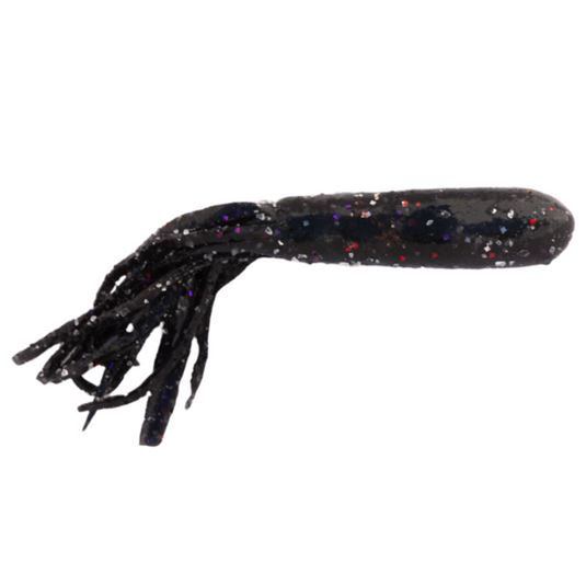 Right Bite Baits Small Salty Tube - Black Red