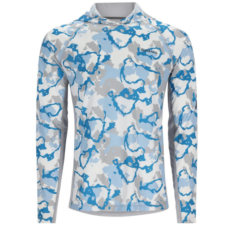 Load image into Gallery viewer, Simms Challenger Solar Hoody - Regiment Camo Ocean Sterling
