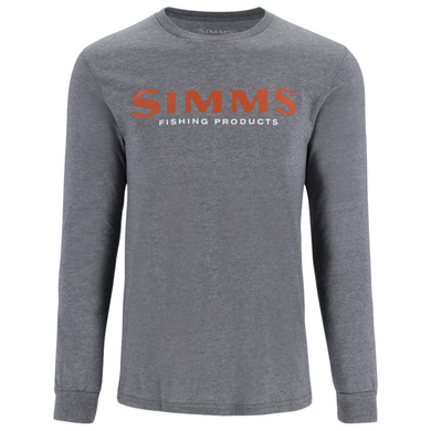 Simms Logo Long Sleeve T-Shirt - Athletic Heather