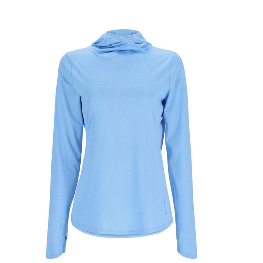 Simms Women's SolarFlex Hoody - Cornflower Heather