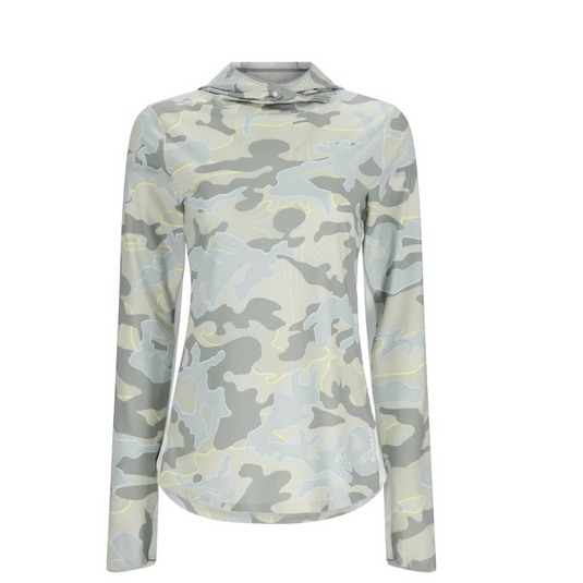 Simms Women's SolarFlex Hoody - Woodland Camo Cinder