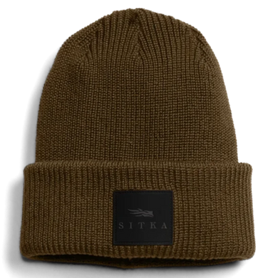 Sitka Double Cuff Acrylic Knit Beanie - Coyote