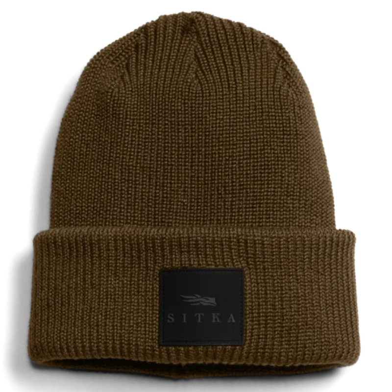 Load image into Gallery viewer, Sitka Double Cuff Acrylic Knit Beanie - Coyote
