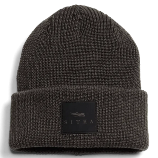 Sitka Double Cuff Acrylic Knit Beanie - Shadow