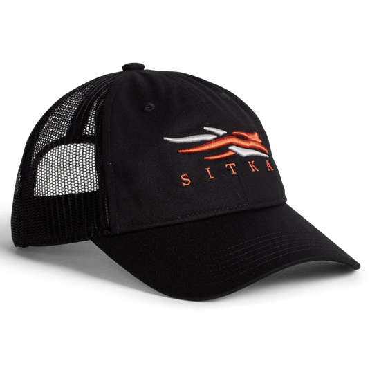 Sitka Lo Pro Trucker Hats - Sitka Black