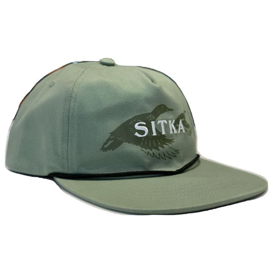 Sitka Rising Teal Unstructured Snapback Hat - Seagrass